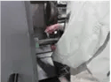 接合フランジの合体作業