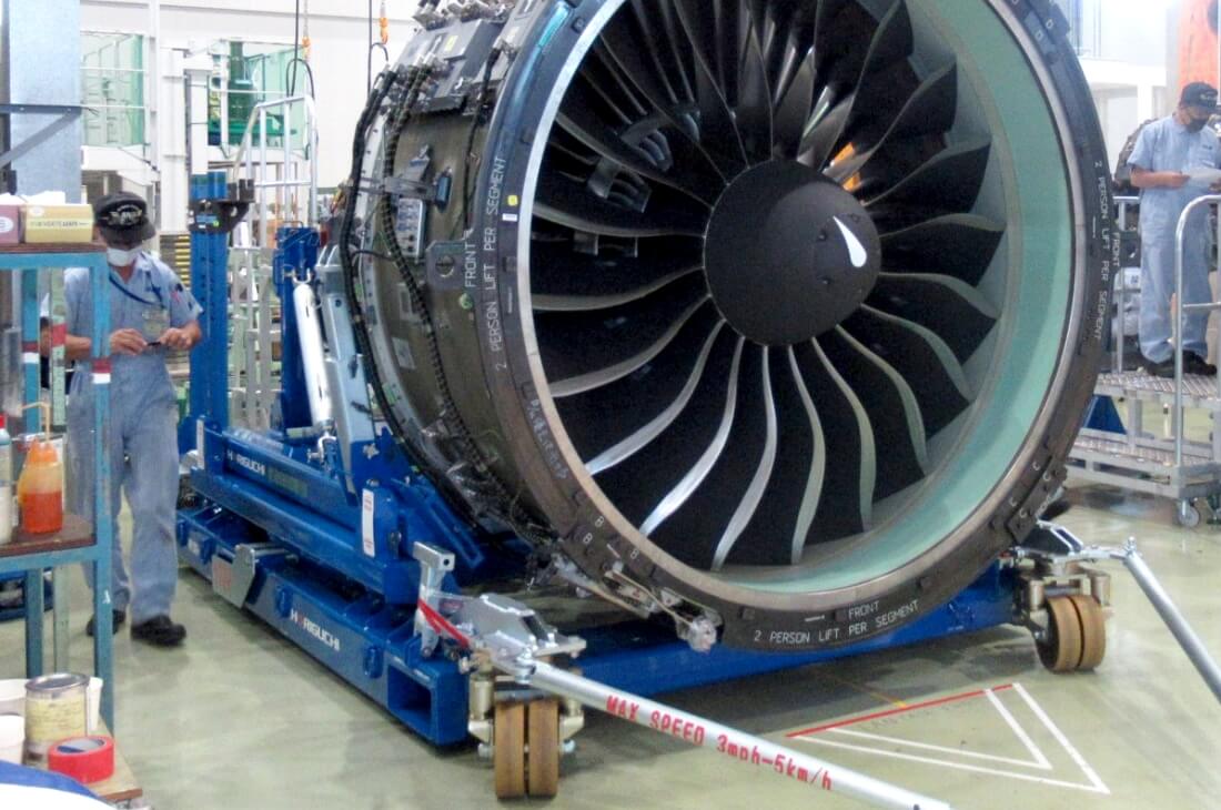 Pratt & Whitney engine stand for PW1100G-JM